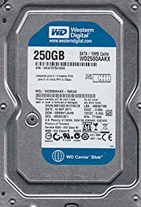wd2500aakx-193ca0、DCM ebrnhtjahn、Westernデジタル250?GB SATA 3.5ハードドライブ(中古品)
