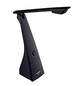 パナソニック LEDデスクライト 置き型 文字くっきり光 昼光色 ブラック SQ-LD222-K(中古品)