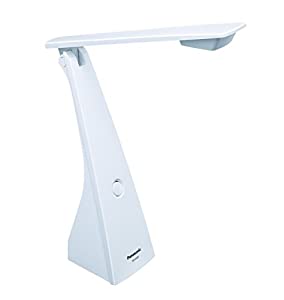 パナソニック LEDデスクライト 置き型 文字くっきり光 昼光色 ホワイト SQ-LD222-W(中古品)