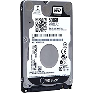 WD ブラック WD5000LPLX 500 GB 2.5インチ 内蔵ハードドライブ - SATA - 7200 rpm - 32 MB バッファ - ポータブル - バルク - WD