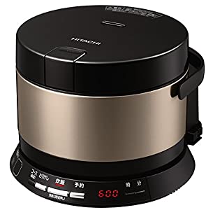 日立 炊飯器 2合 IH式 おひつ御膳 コンパクト&amp;シンプル 打込鉄釜 RZ-WS2M N(中古品)