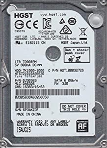 hts721010?a9e630、PN 0j30563、MLC da6326、Hitachi 1?TBハードドライブSATA 2.5(中古品)