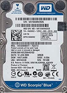 wd3200bevt-75zct2、DCM hactjabb、Western Digital 320?GB SATA 2.5ハードドライブ(中古品)