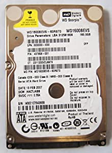 Western Digital 160.0?GBハードドライブwd1600bevs-60rst0(中古品)