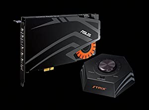 ASUSTek ハイレゾ対応 STRIXゲーミング サウンドカード PCI-E コントロールボックス付属 24bit/192kHz STRIX RAID DLX(中古品)