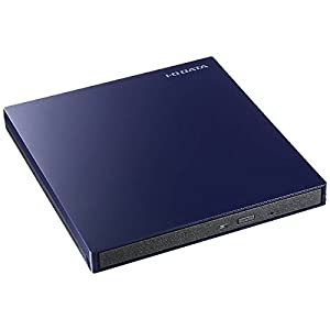 アイ・オー・データ機器 USB 3.0/2.0 ポータブルDVDドライブ ミレニアム群青(中古品)