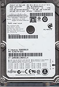 mja2160bh g2、PN ca07083-b52200?C1、Fujitsu 160?GB SATA 2.5ハードドライブ(中古品)
