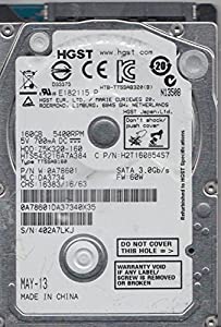 hts543216?a7a384、PN 0?a78601、MLC da3734、Hitachi 160?GB SATA 2.5ハードドライブ(中古品)