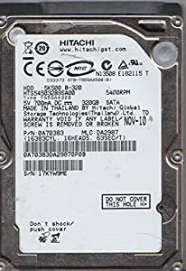 HTS545032B9SA00、PN 0A70383、MLC DA2987、日立 320GB SATA 2.5 ハードドライブ(中古品)