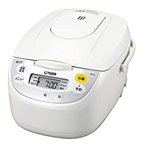 タイガー魔法瓶(TIGER) 炊飯器 5.5合 マイコン 調理メニュー付き 炊きたて ホワイト JBH-G101W(中古品)の通販は