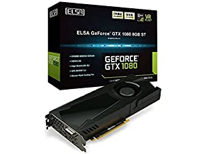 ELSA GeForce GTX 1080 8GB ST グラフィックスボード VD6119 GD1080-8GERST(中古品)