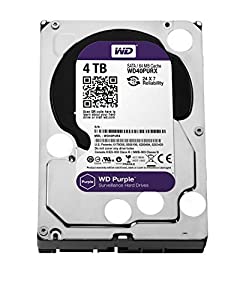 WD Purple 4TB Surveillance Hard Disk Drive - 5400 RPM Class SATA 6 Gb/s 64MB Cache 3.5 Inch - WD40PURX [並行輸入品](中古