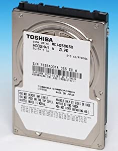 Toshiba MK4058GSX 400GB SATA/300 5400RPM 8MB 2.5" Hard Drive [並行輸入品](中古品)