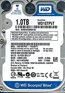 Western Digital WD10TPVT-11U4RT1 1TB DCM: HBMTJHB [並行輸入品](中古品)