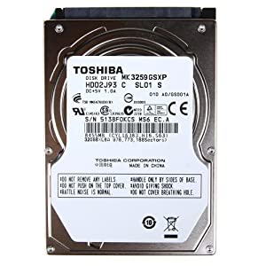 Toshiba 320 GB 2.5-Inch Internal Bare or OEM Drives MK3259GSXP [並行輸入品](中古品)