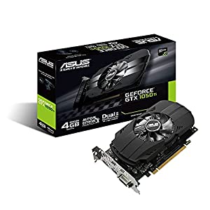 ASUS NVIDIA GeForce GTX1050TI搭載ビデオカード オーバークロック メモリ4GB PH-GTX1050TI-4G(中古品)