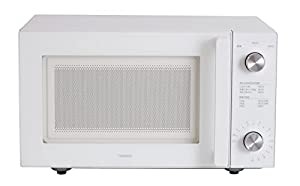 ツインバード 電子レンジ ヘルツフリー フラット レンジ 20L ホワイト DR-LD20W(中古品)