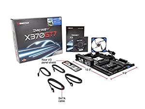 Biostar X370GT7 /LEDファン AM4 AMD X370 SATA 6Gb/s USB 3.1 HDMI ATX マザーボード - AMD(中古品)