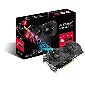 ASUS グラフィックボード Strixシリーズ AMD Radeon RX570搭載ビデオカード ROG-STRIX-RX570-O4G-GAMING(中古品)
