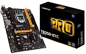 BIOSTAR LGA 1151 プロセッサ対応 Intel B250 チップセット搭載 ATXマザーボード TB250-BTC(中古品)