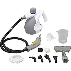 アイリスオーヤマ 除菌 掃除 年末清掃 スチームクリーナー コンパクトタイプ 16点セット 120cmロングホース 消臭 軽量 ホワイト