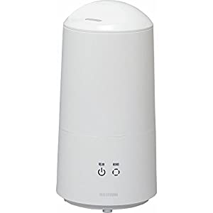 アイリスオーヤマ 加湿器 小型 卓上 3.0L 7.5畳 超音波式 LEDライト 抗菌ビーズ タッチセンサー 連続11時間 UHM-280B-W ホワイト