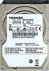 東芝 toshiba 2.5インチ 内蔵 ハードディスク 250GB SATA 3Gb/s 5400rpm キャッシュ 8GB 9.5mm 非AFT 512セクター hdd MK2575GSX
