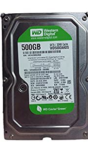 Refurbished WesternデジタルWD Caviar Green wd5000aads 500?GB 3.5インチSATA IIハードドライブ(中古品)の通販は