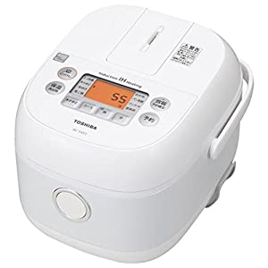 東芝 IH炊飯ジャー(3合炊き) keyword キーワードホワイト RC-5XE5(KW)(中古品)