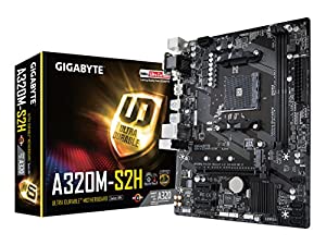 GIGABYTE GA-AB350M-ゲーム Micro ATX GA-A320M-S2H(中古品)