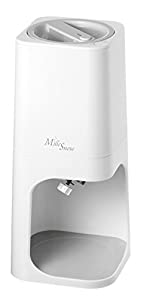 [山善] 電動 かき氷機 ふわふわ Mille Snow (ミルスノー) かき氷器 アレンジ レシピブック付き 製氷カップ2個付き ホワイト YSIA