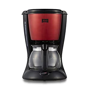 メリタ(Melitta) フィルターペーパー式 コーヒーメーカー ツイスト ルビーレッド 5杯用 SCG58-5R(中古品)