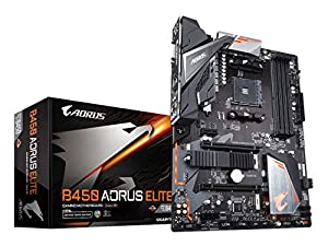 GIGABYTE B450 AORUS ELITE ATX ゲーミングマザーボード [AMD B450チップセット搭載] MB4624(中古品)