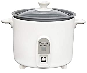 パナソニック 炊飯器 1.5合 1人用炊飯器 自動調理鍋 ミニクッカー ホワイト SR-MC03-W(中古品)