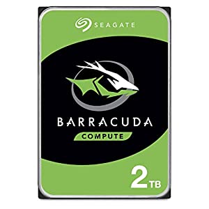 Seagate BarraCuda 3.5" 2TB 内蔵ハードディスク HDD 2年保証 6Gb/s 256MB 5400rpm 正規代理店品 ST2000DM005(中古品)