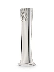 デロンギ(DeLonghi) 空気清浄機能付き スリムファン 扇風機 ホワイト 夏用 涼風10段階 花粉対策 Clean&Cool CFX85WC(中古品)