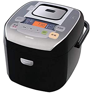 アイリスオーヤマ 圧力IH炊飯器 一升 10合 圧力IH式 31銘柄炊き分け機能 極厚火釜 大火力 玄米 ブラック RC-PA10-B(中古品)