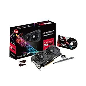 ASUS ROG Strix Radeon RX 570 O4GゲーミングOCエディションGDDR5 DP HDMI DVI VRレディAMDグラフィックスカード(ROG-STRIX-RX5の通販は