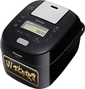 パナソニック 炊飯器 5.5合 スチーム&可変圧力IH式 Wおどり炊き ブラック SR-SPA109-K(中古品)