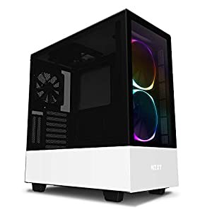 NZXT H510 Elite White & Black ミドルタワーPCケース 強化ガラスモデル CA-H510E-W1 CS7941(中古品)