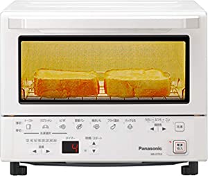 パナソニック コンパクトオーブン トースト焼き加減自動調整 8段階温度調節 ホワイト NB-DT52-W(中古品)
