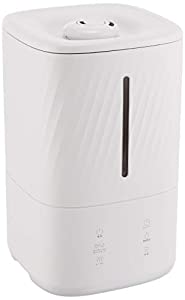 [山善] 加湿器 ハイブリッド式 (最大加湿 400ml) (タンク容量 4.5L) (木造約7畳 / プレハブ洋室約11畳) (加湿量3段階切替) (着脱