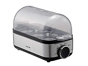 コイズミ エッグスチーマー ゆでたまご器 温泉たまご器 シルバー KES-0400/S(中古品)