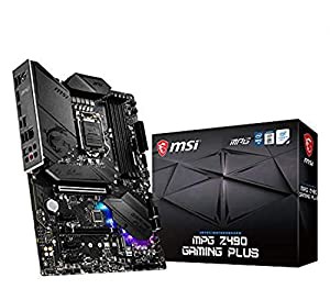 MSI MPG Gaming Plus Intel Z490 LGA 1200 ATX DDR4-SDRAM マザーボード(中古品)