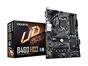 Gigabyte B460 HD3 (LGA1200/Intel/B460/ATX/Dual M.2/SATA 6Gb/s/USB 3.2 Gen 1/DDR4/マザーボード)(中古品)