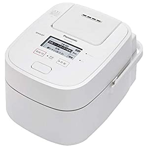 パナソニック スチーム&可変圧力IH炊飯ジャー(5．5合炊き) Wおどり炊き ホワイト SR-CVSX100-W(中古品)