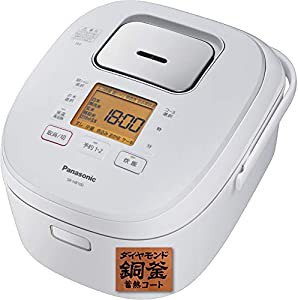 パナソニック 炊飯器 5.5合 IH式 ホワイト SR-HB100-W(中古品)