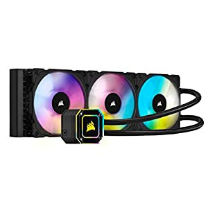 CORSAIR 一体型簡易水冷CPUクーラー 360mm iCUE H150i ELITE CAPELLIX CW-9060048-WW FN1509(中古品)