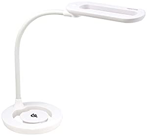 ジェントス LEDデスクライト ルミサス R103 【明るさ 600ルーメン】 ホワイト DK-R103WH(中古品)の通販は