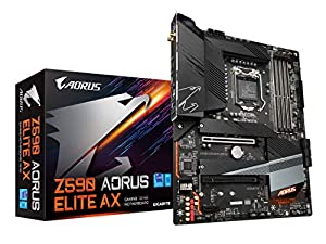 GIGABYTE Z590 AORUS ELITE AX Rev.1.0 マザーボード ATX [Intel Z590チップセット搭載] MB5268(中古品)